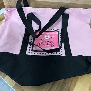 Pink and Black Tote Bag